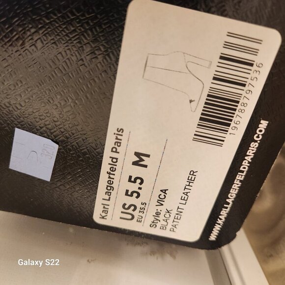 KARL LAGERFELD Women's Vica-Heeled Bootie Ankle Boots. NIB. Size 5.5 - Picture 7 of 14
